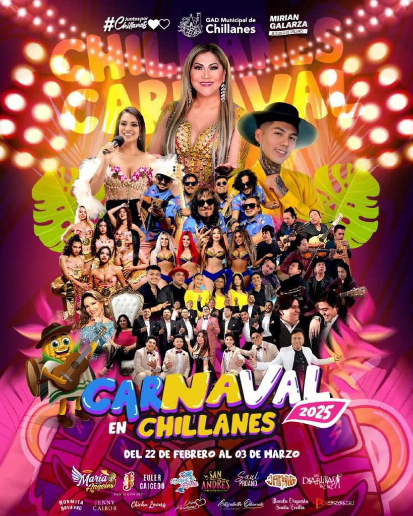 Baja el Programa de Festividades
CARNAVAL DE LA CULTURA- CHILLANES 2025